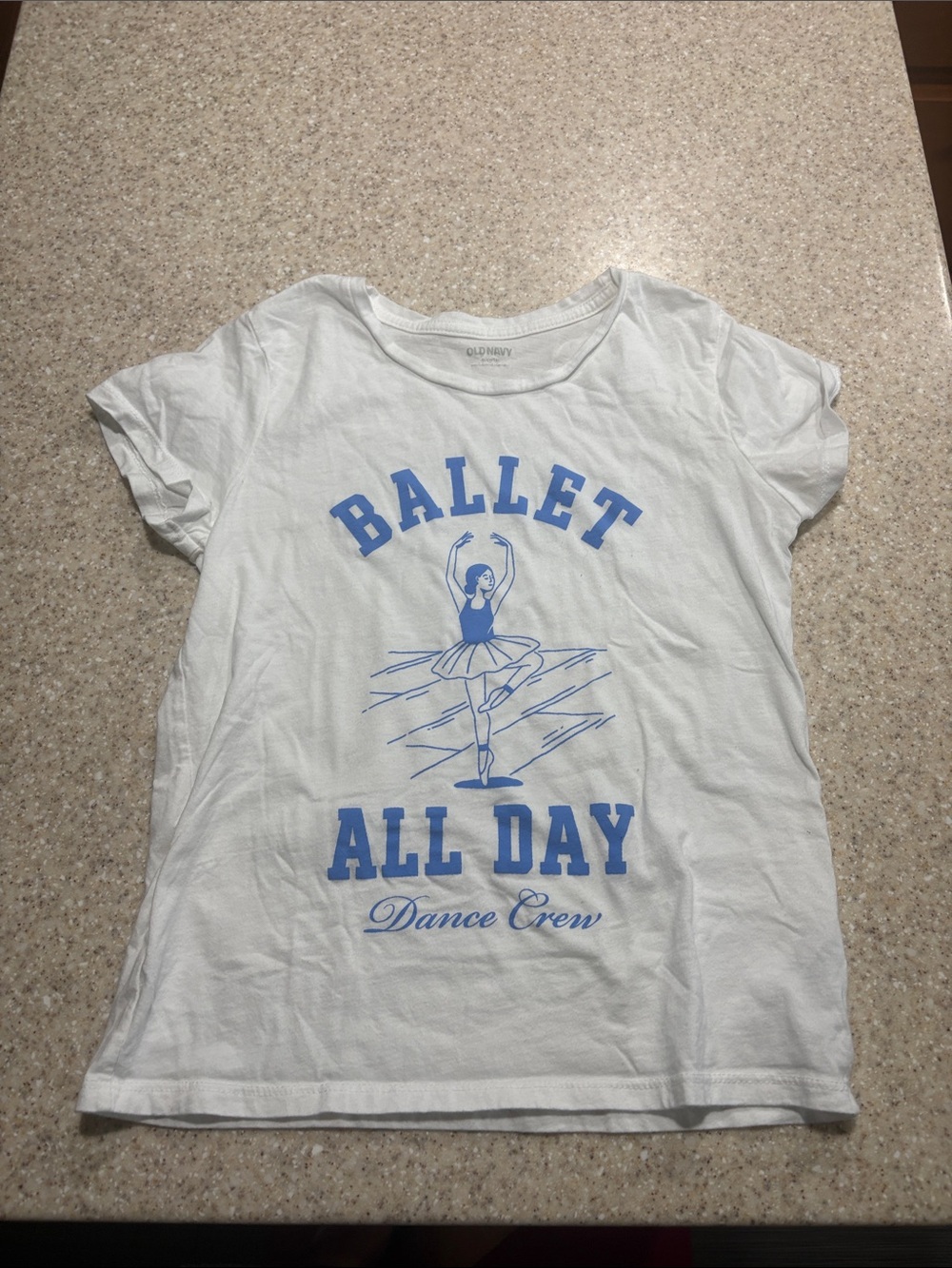 Old navy xl  white short sleeve shirt ballet